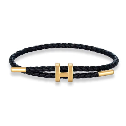 MKENDN Adjustable 3mm Red Braided Leather Bracelet for Men & Women Stainless Steel Jewelry Classic Simple Unisex Couple Gift
