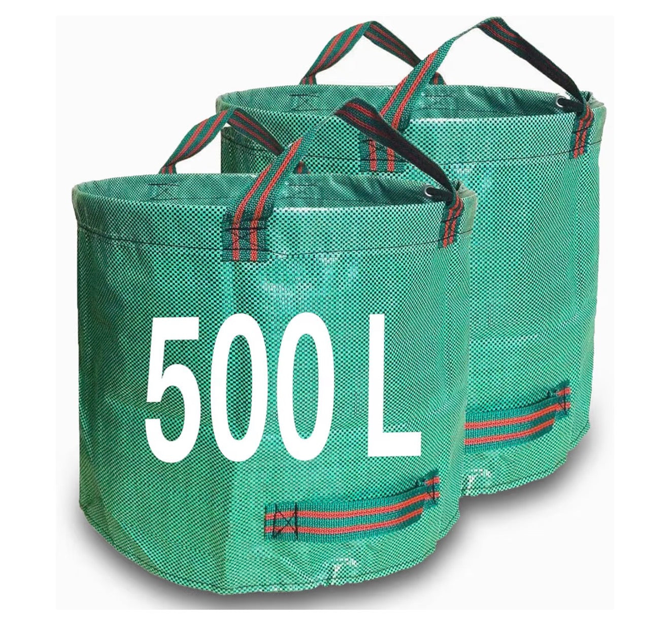 Singwow 500L Garden Waste Bags 2 Pack Heavy Duty Reusable Sacks
