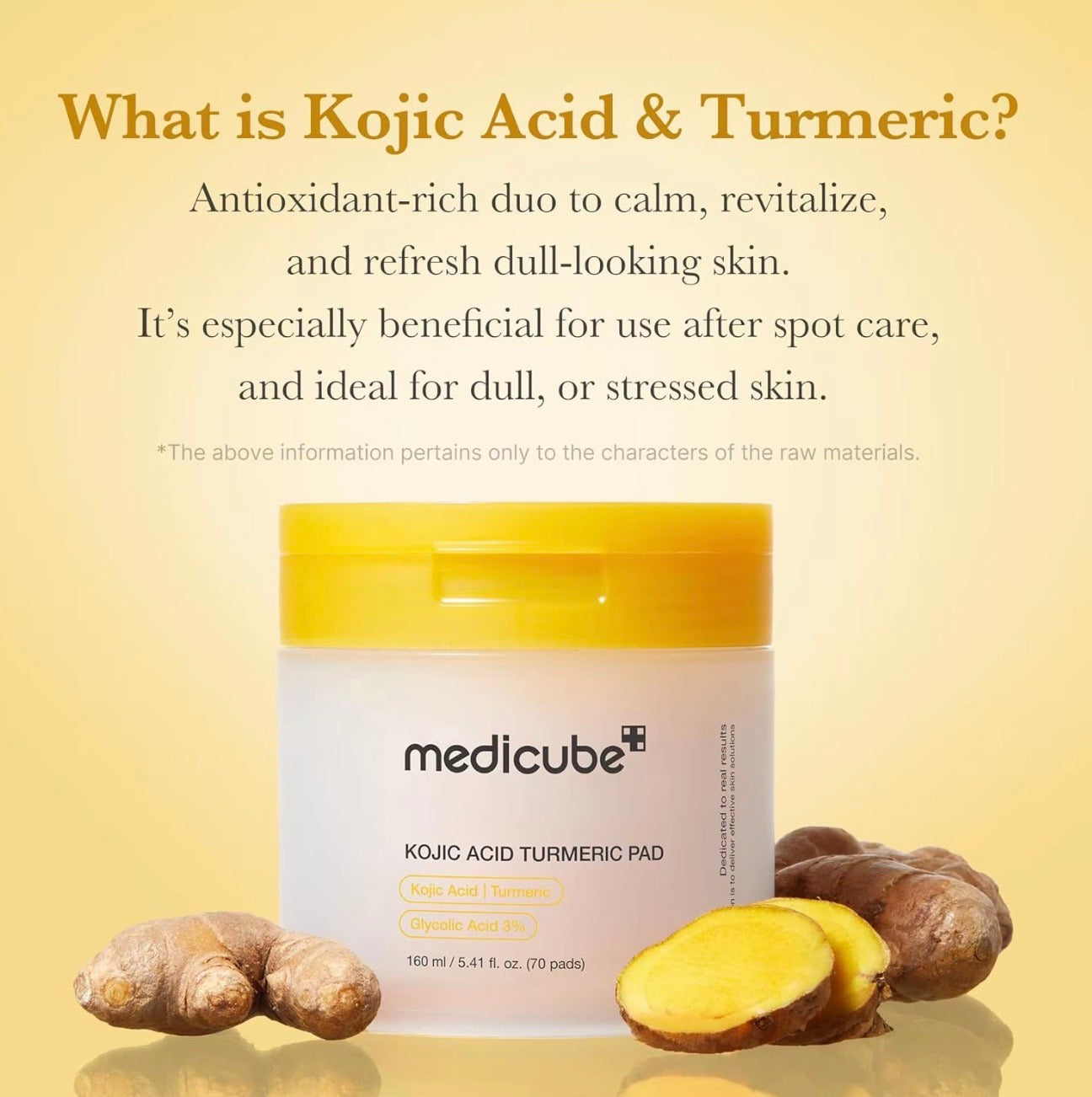 medicube Kojic Acid Turmeric Power Trio Toner Pads Toner Serum Skincare Set