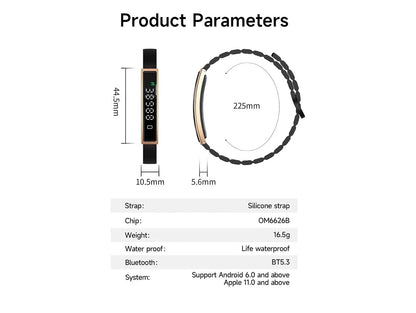 Fitness Tracker Smart Bracelet Heart Rate Sleep Step Monitor