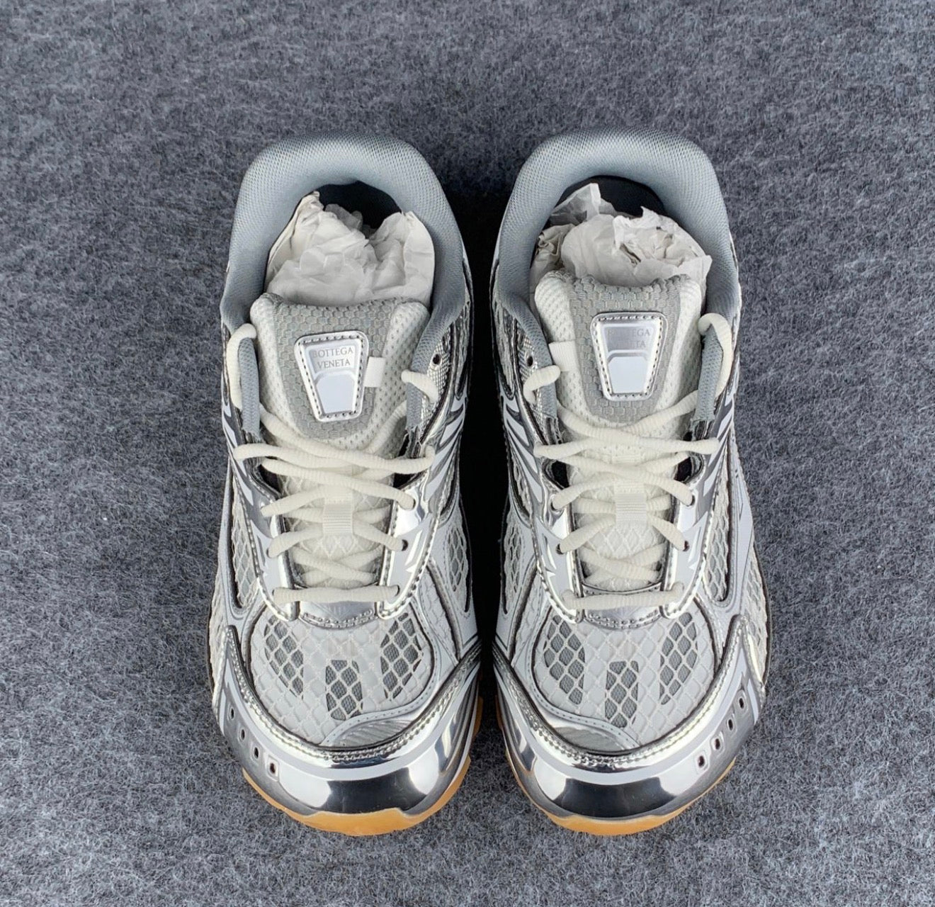 Bottega Veneta Orbit Sneaker 'Silver
White'