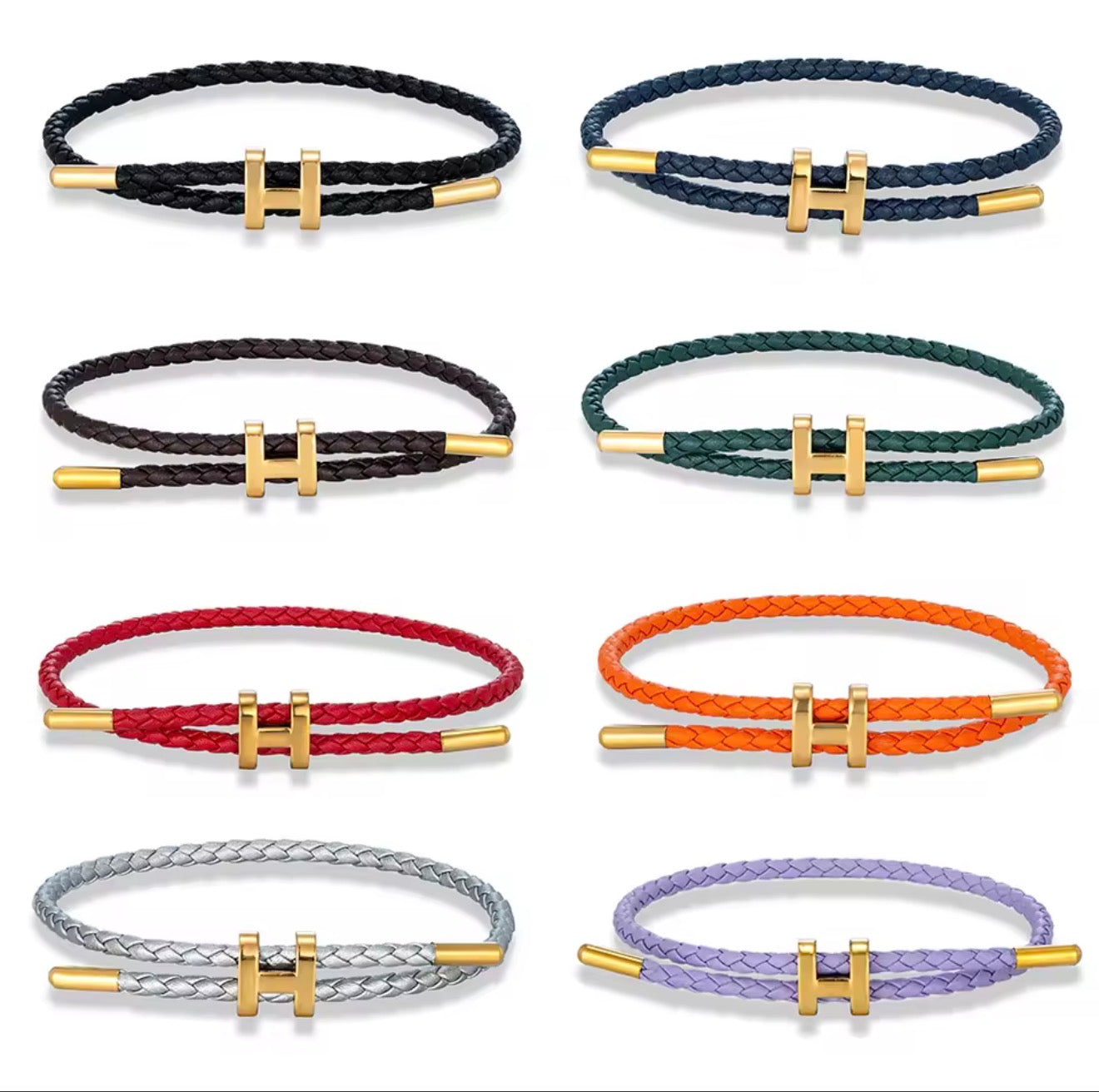 MKENDN Adjustable 3mm Red Braided Leather Bracelet for Men & Women Stainless Steel Jewelry Classic Simple Unisex Couple Gift