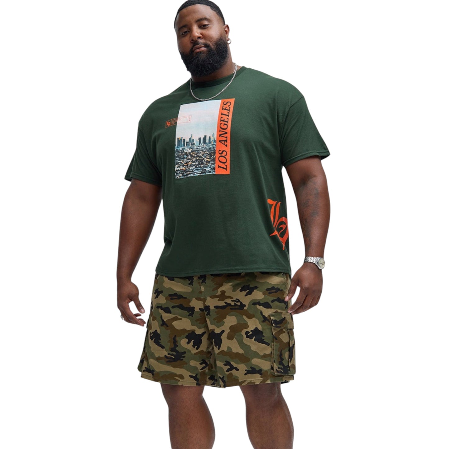 Twill Volley Cargo Shorts Camouflage
