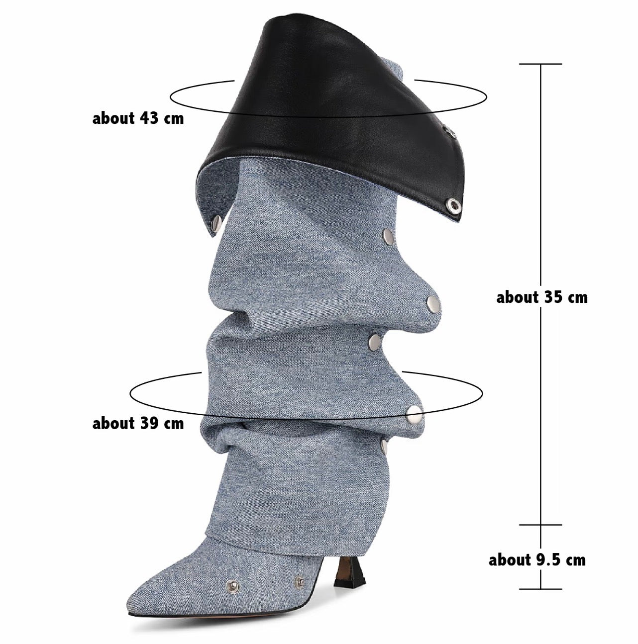 Women’s Knee High Slouchy Shark Boots