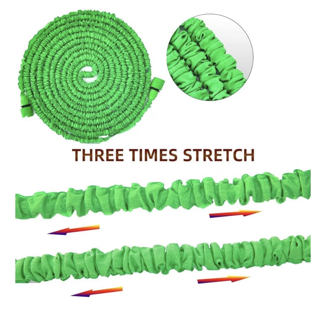 Yiting Expandable Garden Hose Pipe with 8 Function Spray Nozzle