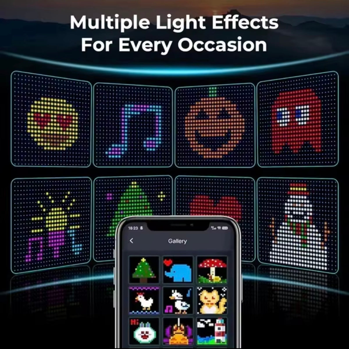 2026 Christmas LED Curtain Fairy Lights APP Control Waterproof DIY