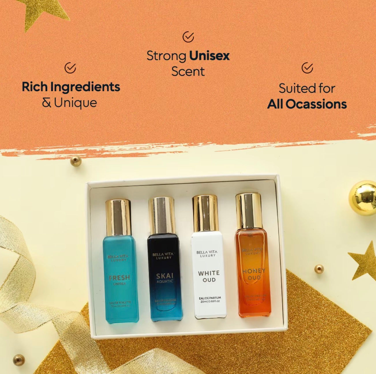 BellaVita Unisex Perfume Gift Set