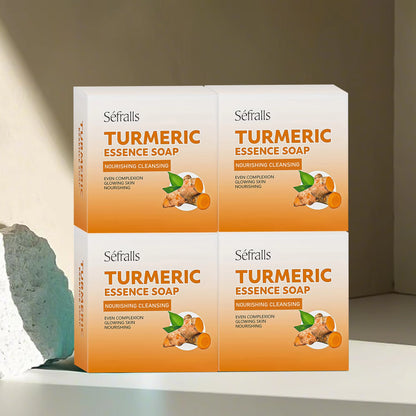 Séfralls Handmade Turmeric Soap 100Gfade Dark Spotsgentle Cleansingmoisturisinganti-Aginganti-Acnebrighteningbrighteningskincare