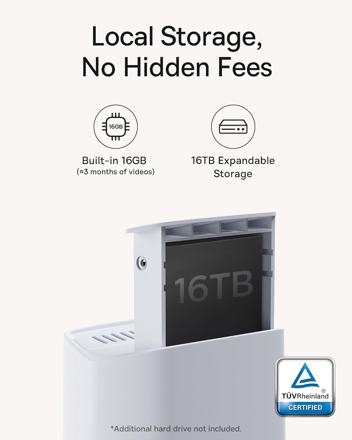 Security Camera Outdoor Wireless True 2K Clarity, No Monthly Fee, 16TB Expandable Local Storage, 210-Day Battery Life, Spotlight & Alarm, Works with Alexa and Google Home - N1 2-Cam Kit