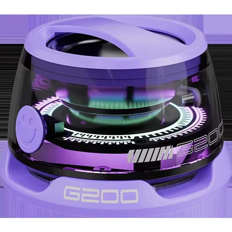 G200 Portable Bluetooth Speaker with RGB Lighting, Magnetic Design, Bluetooth 5.3 Technology, Compact Sound Box, 7-Hour Playback, and Integrated Phone Holder