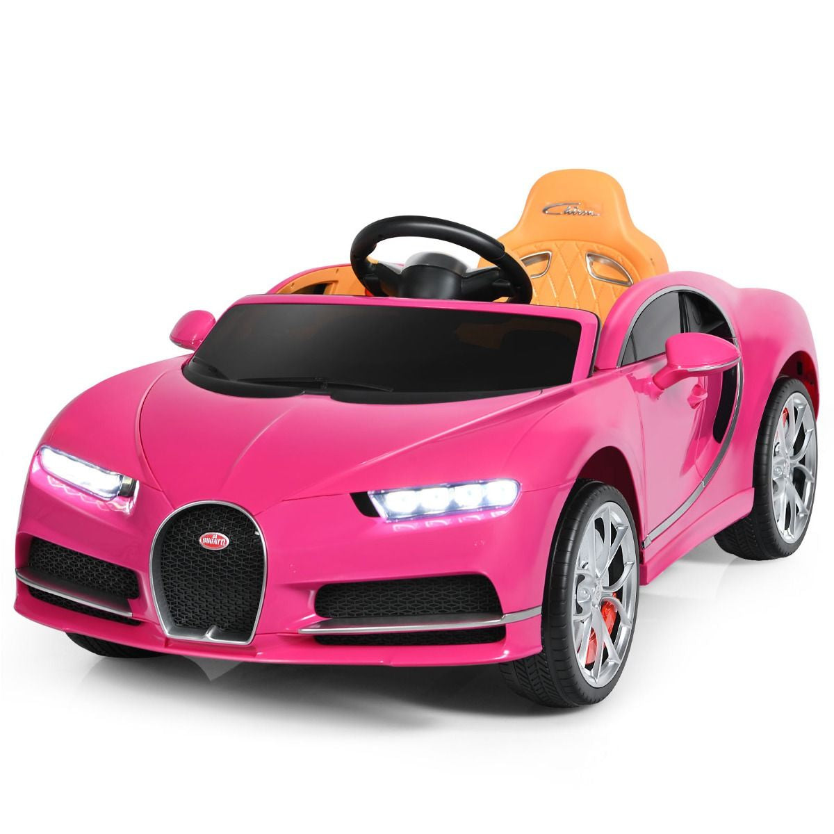 Exciting 12V Licensed Bugatti Battery-Powered Ride-On Car with Remote Control for Kids