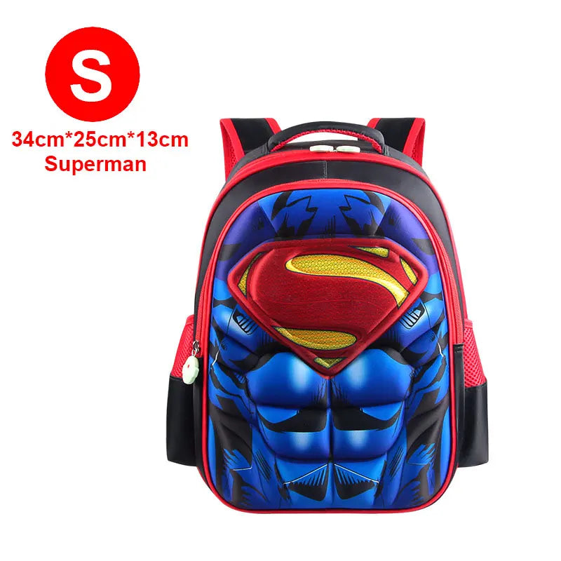 Boy Schoolbag Spiderman Captain America Children Kindergarten School Bag Teenager Kids Student Backpack