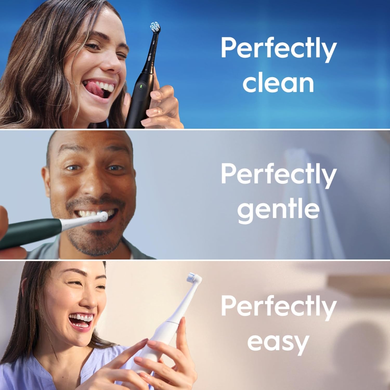 Io2 Electric Toothbrush, 1 Gentle Care Toothbrush Head, 1 Travel Case, 1 Travel Refill Holder, Toothbrush for Adults (Simple White), Designed by Braun, 2 Pin UK Plug