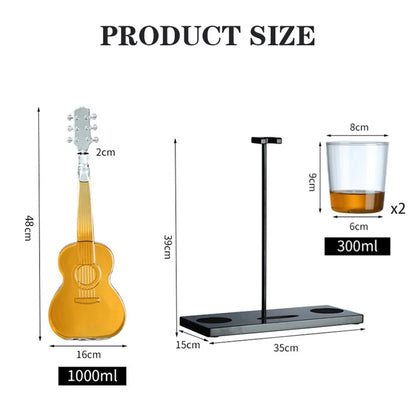 1000Ml Guitar Decanter Suit Fruit Juice the Wine Bottle Cup Originality Art for Bar Whisky Gift Music Violin Ornament