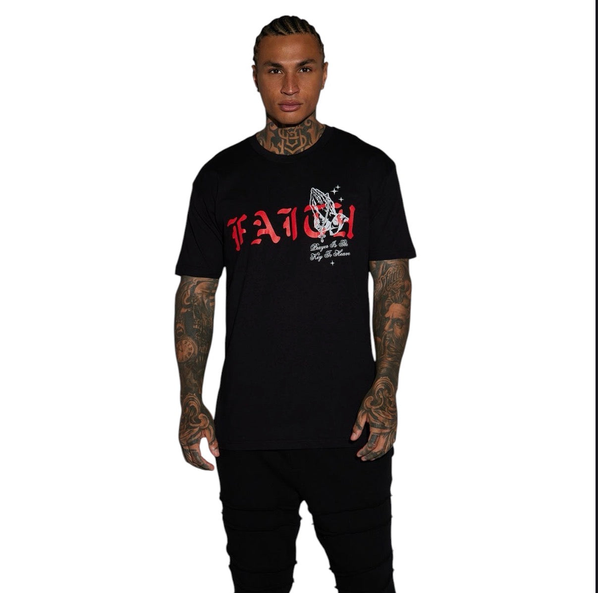 Blessed With Faith Short Sleeve Tee Black