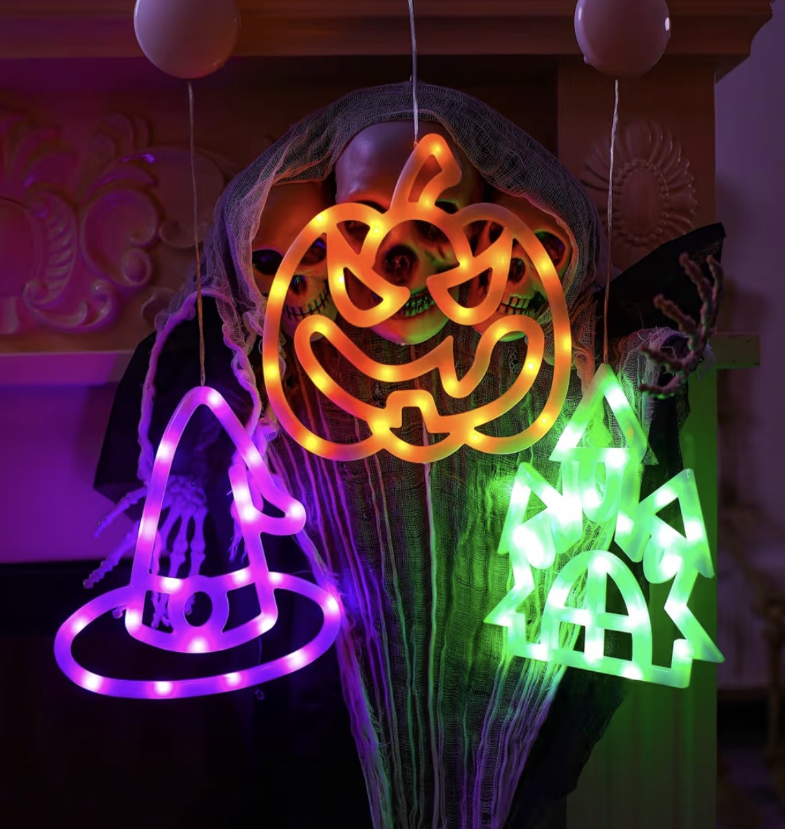 Jsdoin 3-Pack Halloween Window Lights | Minja Superstore