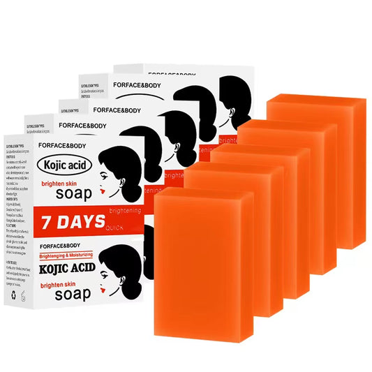 Kojie San Skin and Body Soap – Original Kojic Acid, Bar with Coconut & Tea Tree Oil – 100G X 5 Bars