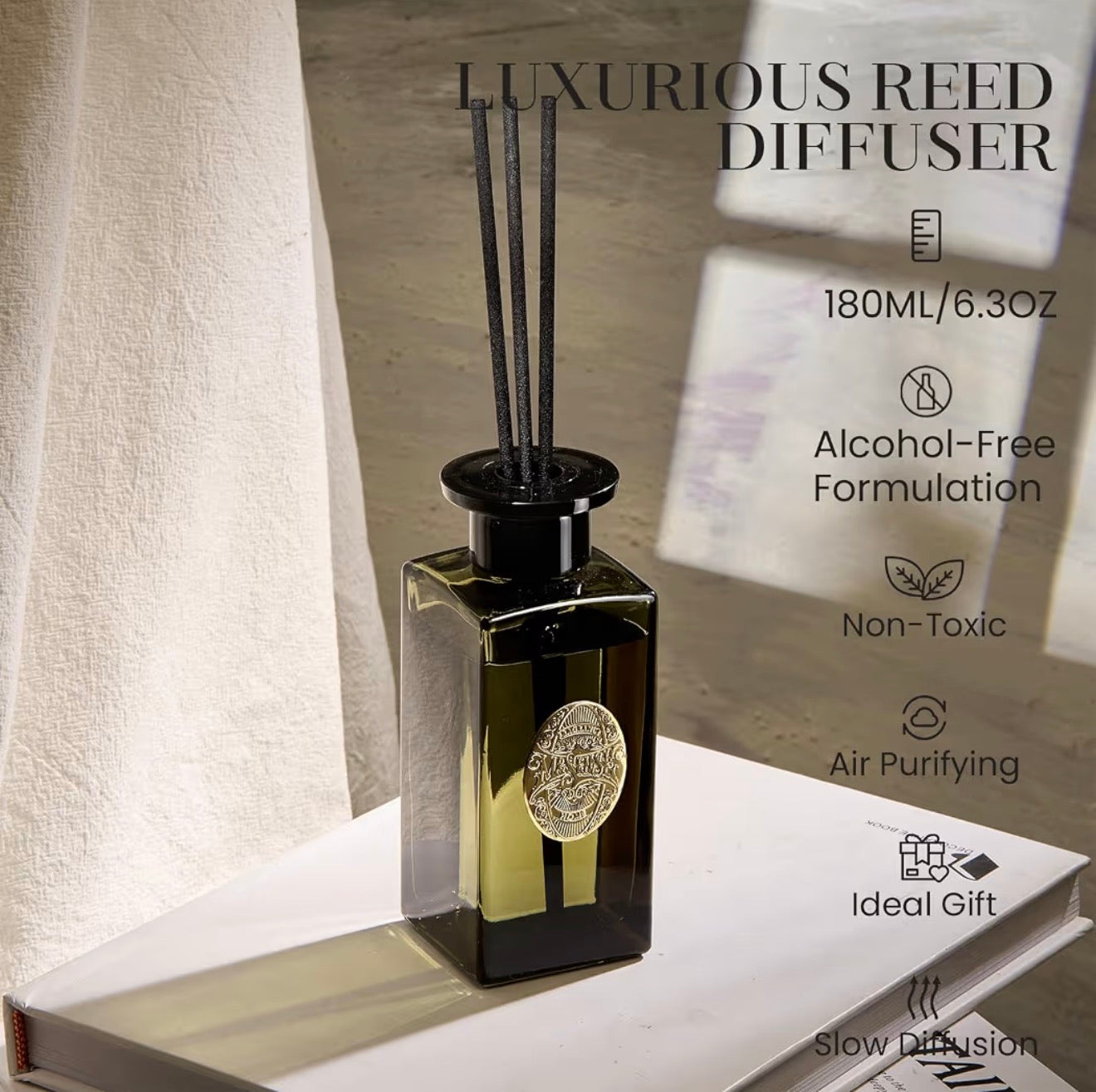 M&SENSE Lime Basil Reed Diffuser