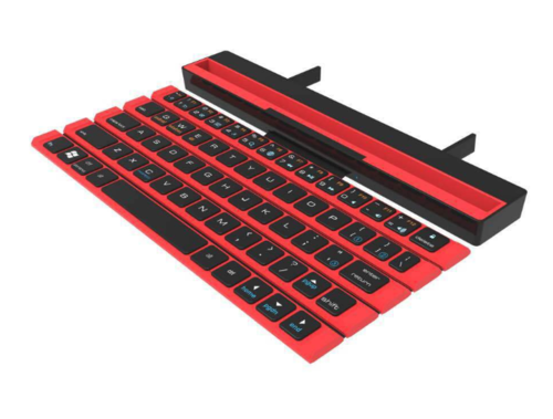 Office Portable Folding Wireless Reel Keyboard