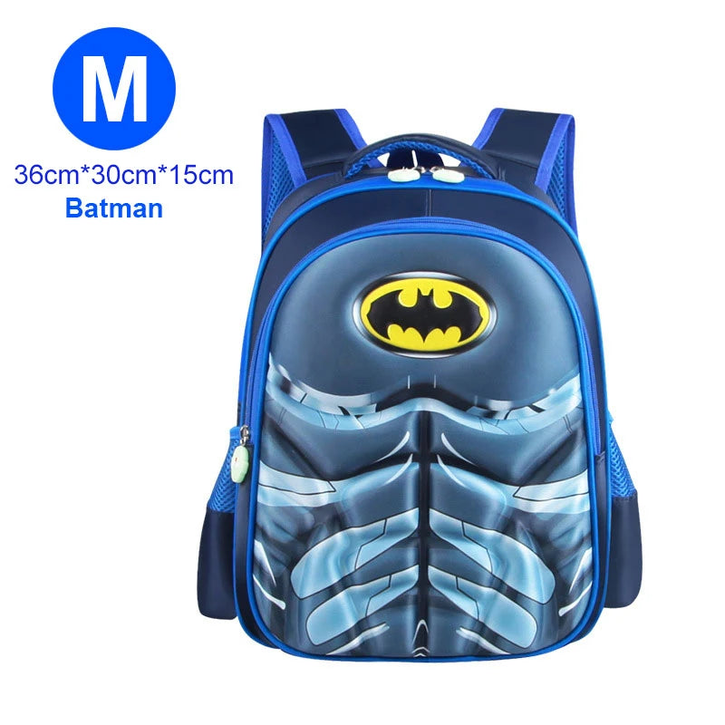 Boy Schoolbag Spiderman Captain America Children Kindergarten School Bag Teenager Kids Student Backpack