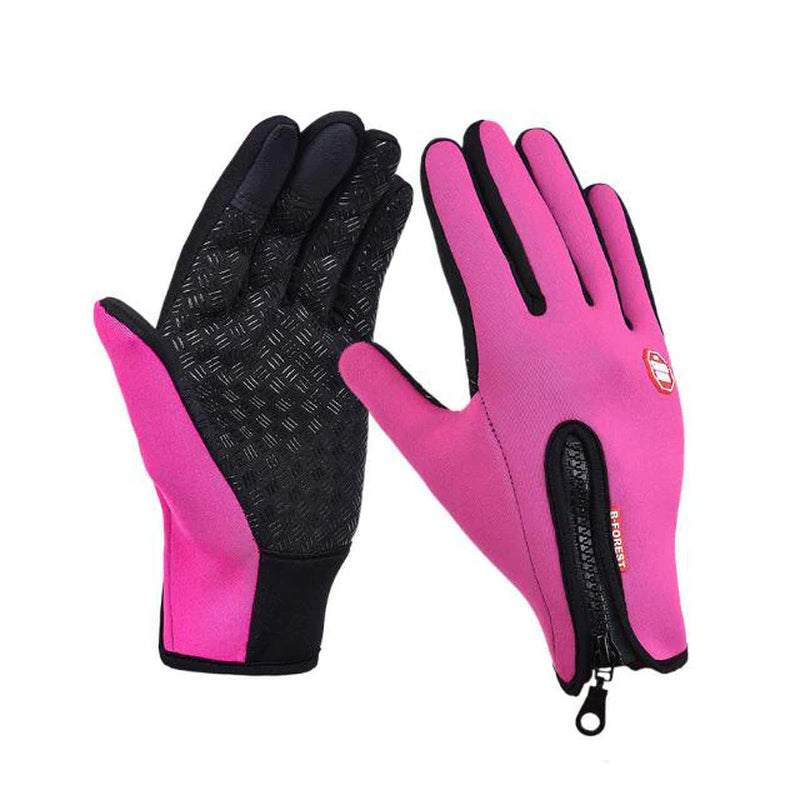 Winter Gloves Touch Screen Riding Motorcycle Sliding Waterproof Sports Gloves with Fleece