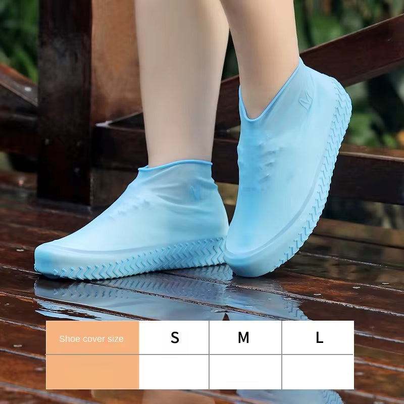 Reusable Waterproof Silicone Shoe Covers for Outdoor Use - 1 Pair