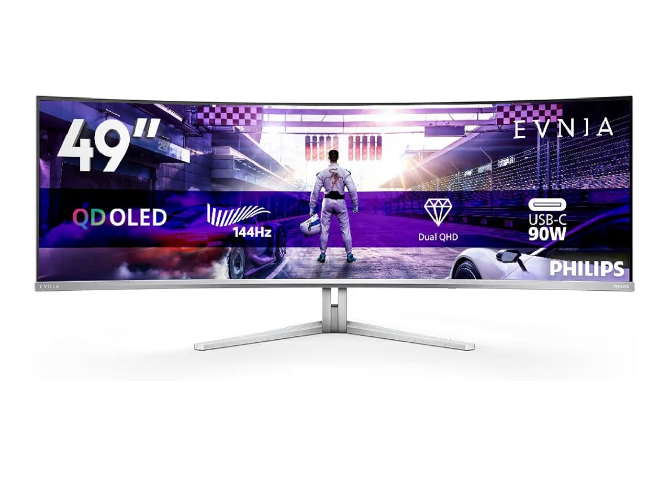 Philips Evnia 49M2C8900L 49” DQHD OLED Gaming Monitor | 144Hz