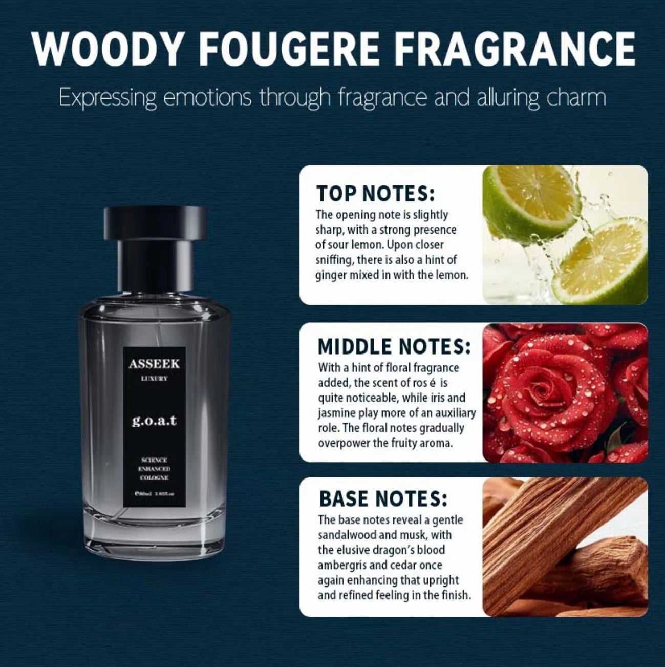 ASSEEK Midnight Marine Man Eau de Parfum 80ml Woody Amber