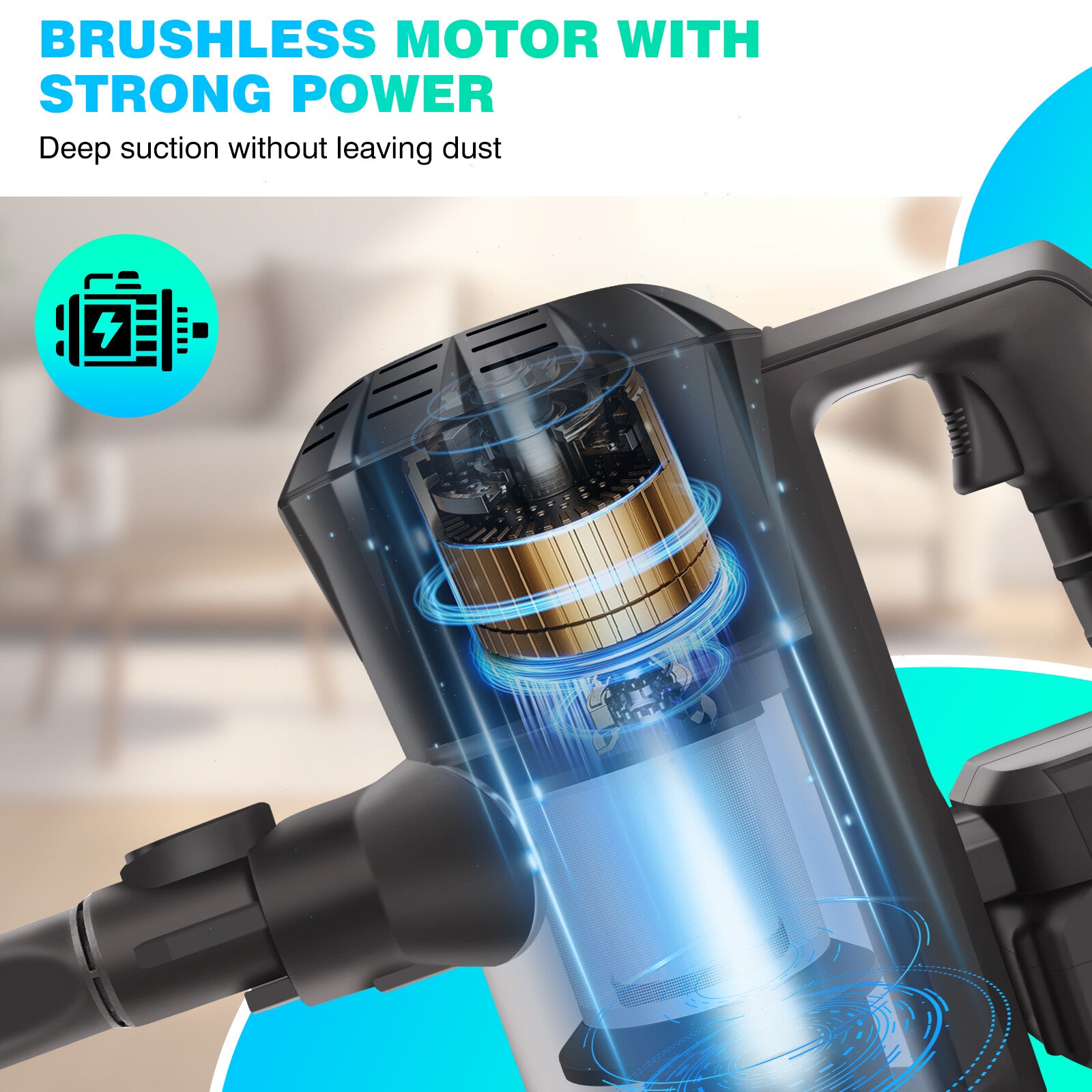 3In1 Cordless Vacuum Cleaner Upright Handheld Stick Lightweight Bagless