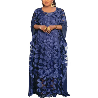 Abayas for Women Dubai African Muslim Fashion Dress Caftan Marocain Evening Party Dresses Chiffon Boubou Robe Djellaba Femme