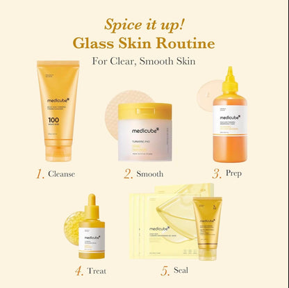 medicube Kojic Acid Turmeric Golden Glow Radiance Full Skincare Set