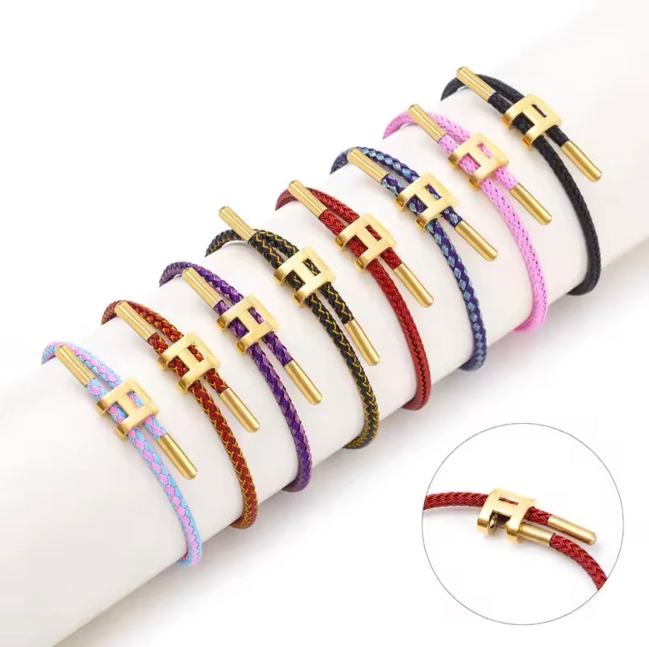 High Quality Bracelets Wire Rope Bangle for Women Colorful Handmade DIY Men Bracelets Adjustable Rope Bracelet Jewelry Wholesale