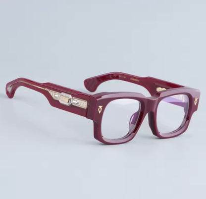 Dusenberg Thick Heavy Acetate Sunglasses High Quality Men and Women Fashion High Street Designer Uv400 Eyeglasses with Case