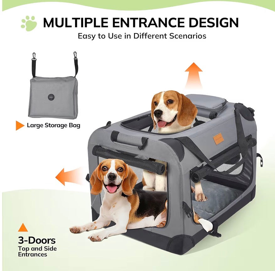 Morpilot Foldable Pet Carrier Large Dog Cat Travel Bag