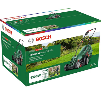 Bosch UniversalRotak 34-410 Corded Lawnmower 230V 34cm Cutting Width