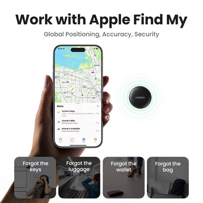 Advanced SmartTrack Link Bluetooth GPS Tracker for Effortless Location Tracking of Earbuds, Luggage, and MFi Devices with Apple Find My Integration