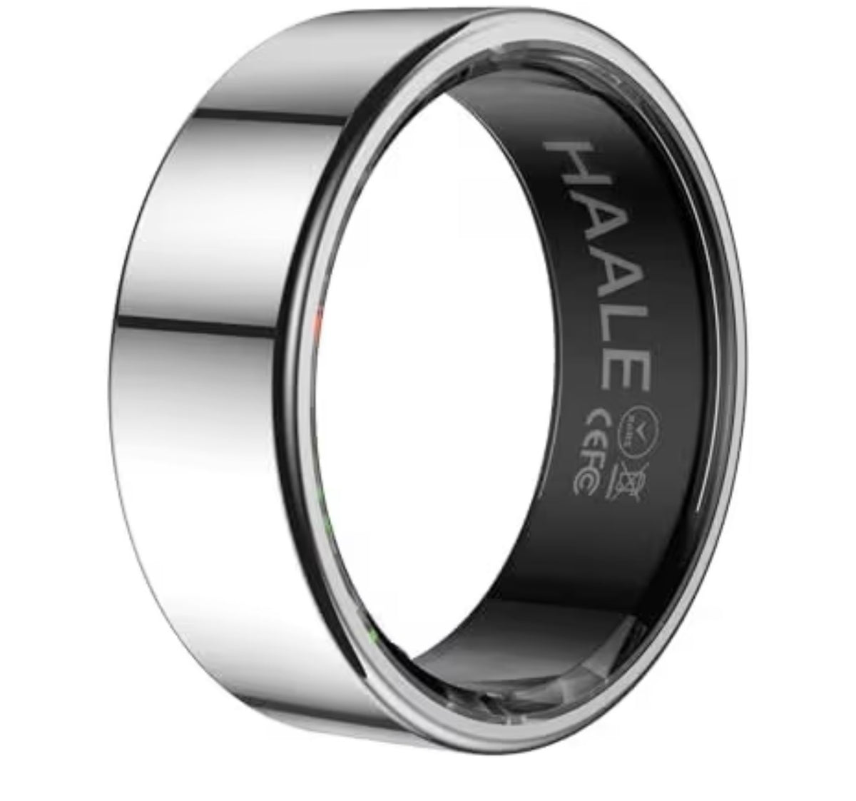 Haale Smart Ring Stainless Steel Fitness Tracker Android iOS