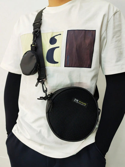 2Pcs/Set Men'S Cross Body Bag & Shoulder Bag, Mini Messenger Bag Set Funny Gifts Travel Holiday Gifts for Men Vacation Men Gifts Laptop Winter Large Capacity Multi-Functional Outdoor Student Goyard Men'S Bag Belt Bag Rider Bag Fanny Pack Leather Bag Black Bag Travel Essentials Holiday Essentials Bag for Men Camping Sling Bag for Men Bags Summer Back to School Bag Pack Spring School Supplies