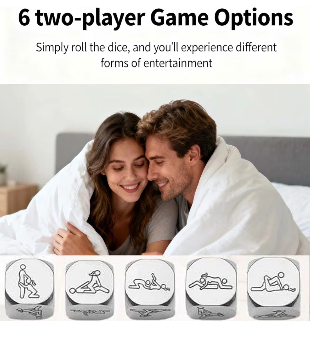 Dice Set, Valentines Gifts for Him and Her, Anniversary and Date Night Gifts for Couples, Boyfriend Husband, 2026 Advent Calendar, Christmas Stocking Fillers for Men and Women