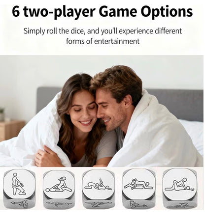 Dice Set, Valentines Gifts for Him and Her, Anniversary and Date Night Gifts for Couples, Boyfriend Husband, 2026 Advent Calendar, Christmas Stocking Fillers for Men and Women