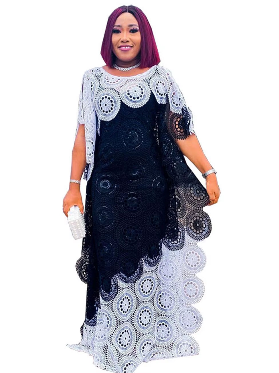 Customized African Party Dresses for Women Elegant Lace Africa Clothing New Muslim Fashion Abayas Dashiki Robe Kaftan Long Maxi