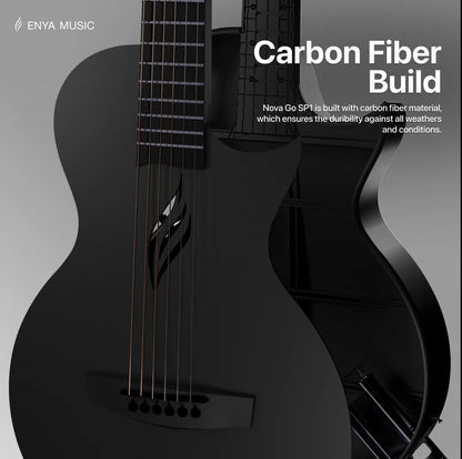 NOVA GO SP1 Carbon Fibre Acoustic Electric Travel Guitar