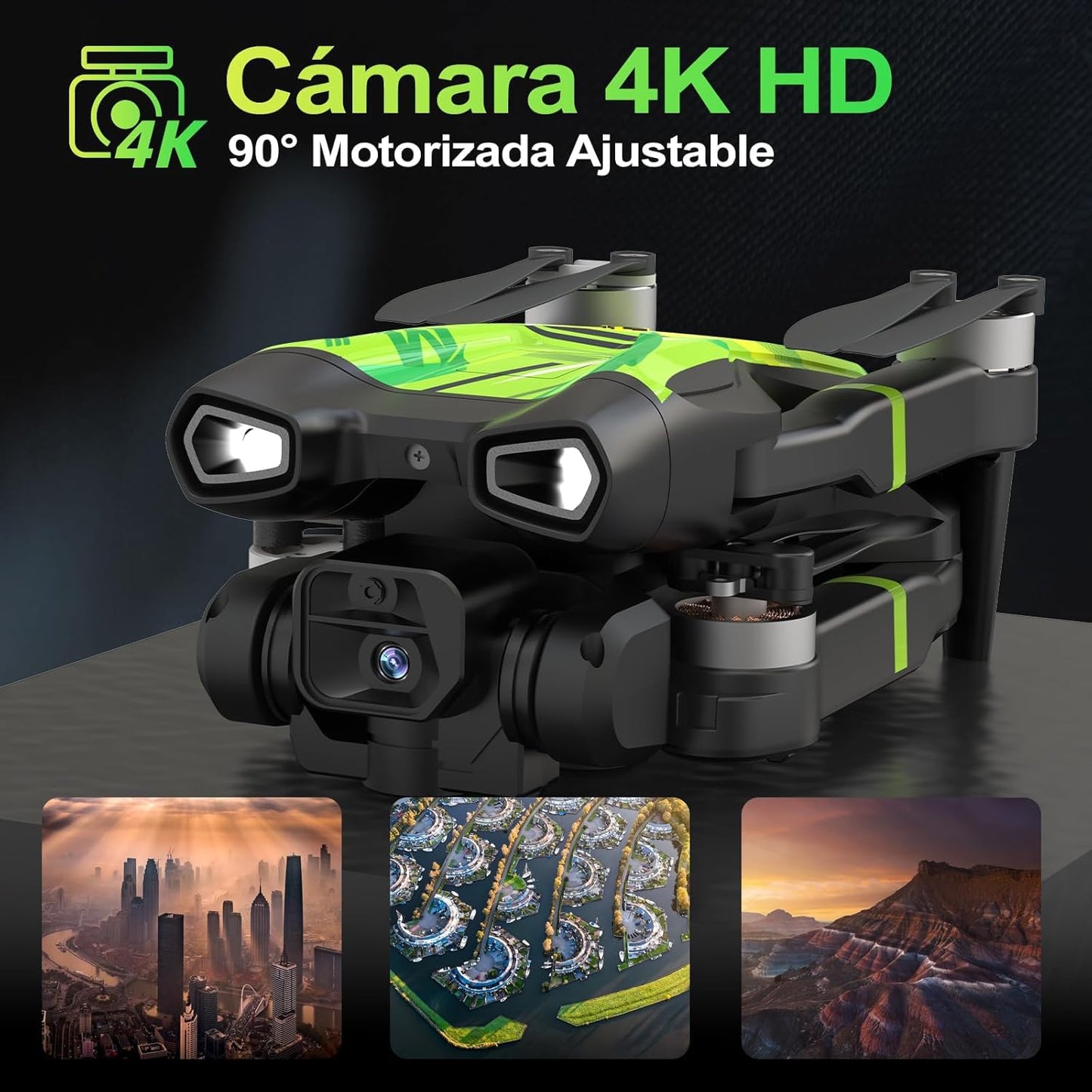 M18 Foldable Mini Drone with 4K Camera Brushless Motor RC Quadcopter for Adults One Key Takeoff Landing 3D Flips