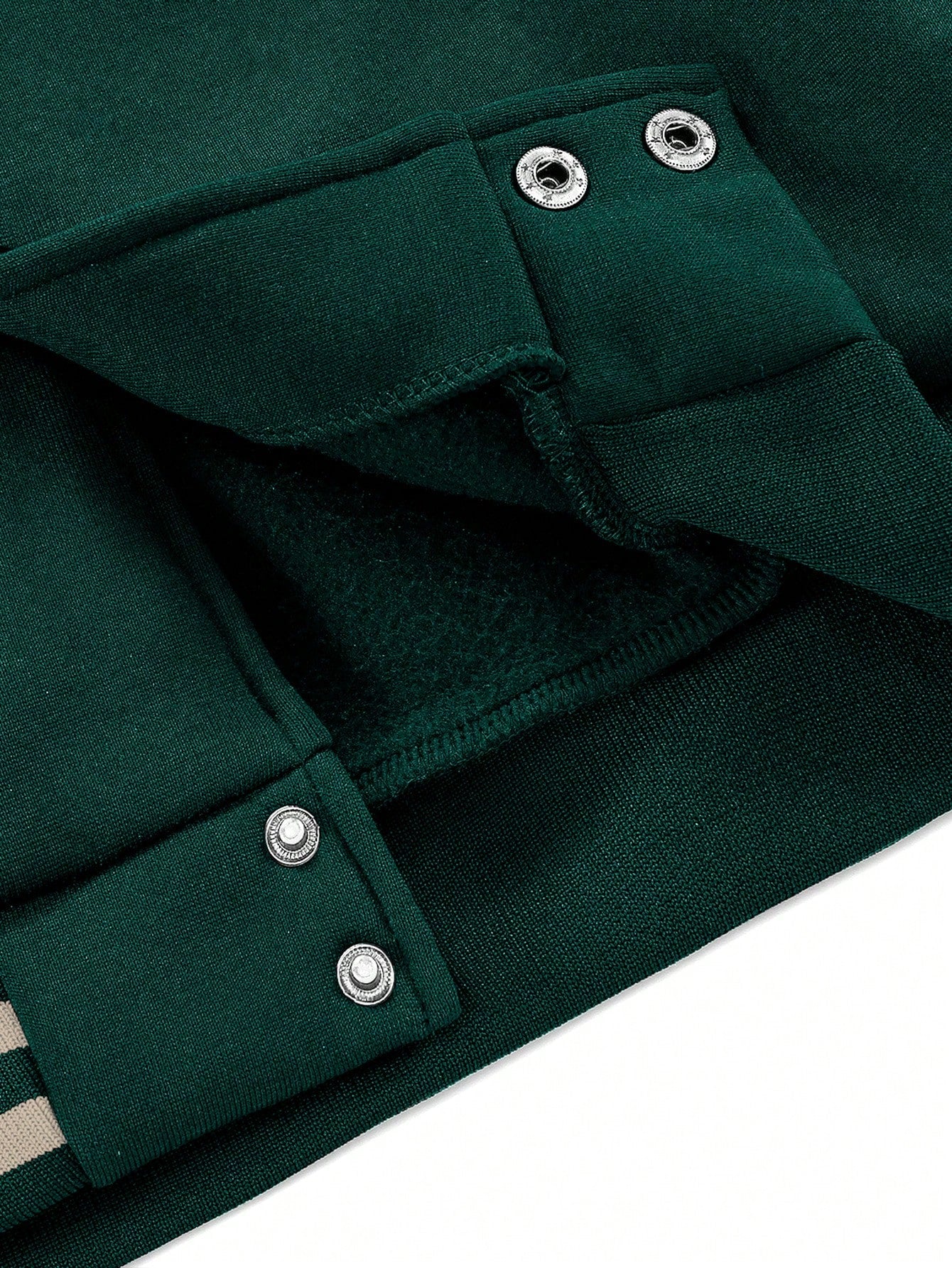 Manfinity EMRG Oversized Men'S Colorblock Letter Print Button-Up Bomber Baseball Jacket