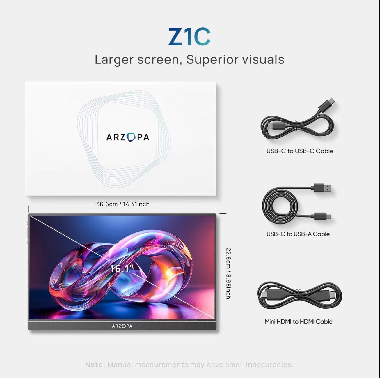 ARZOPA Z1C 16.1 Inch Full HD Portable Monitor