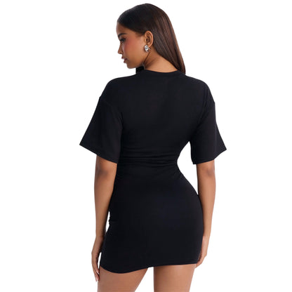 Ella Premium Modal Mini Dress Black