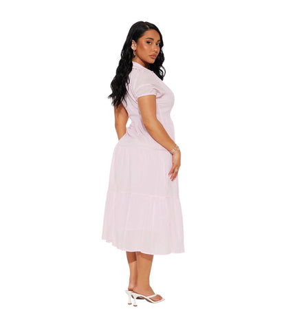 Stella Midi Dress Blush