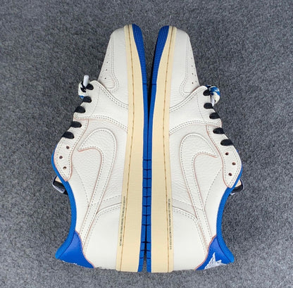 Fragment Design x Travis Scott x Air Jordan 1 Retro Low OG SP 'Sail Military
Blue'