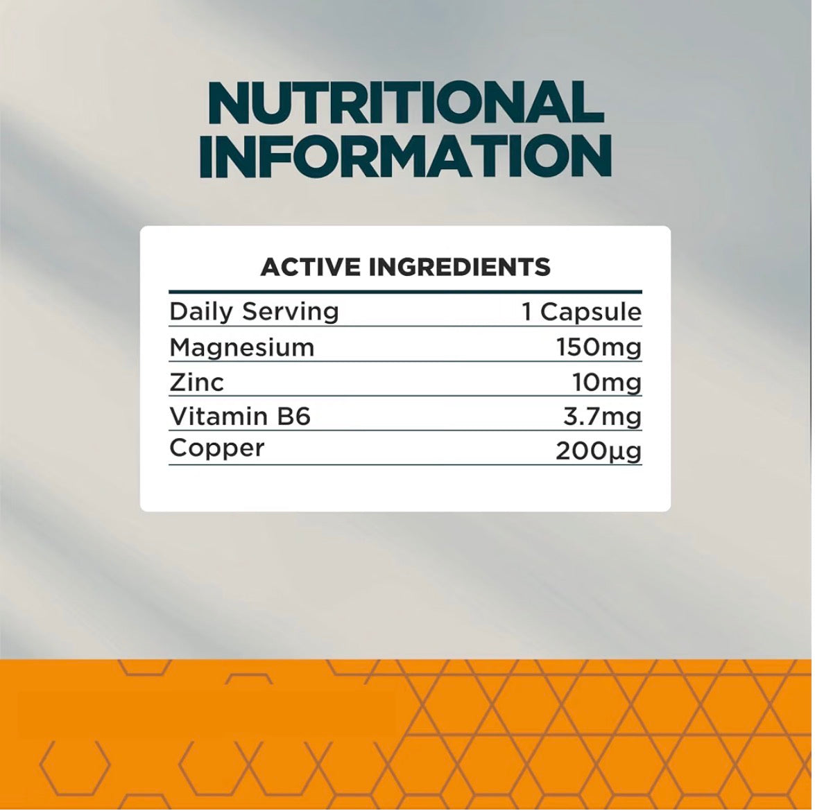Myvitamins Zinc Magnesium Capsules with Vitamin B6 270