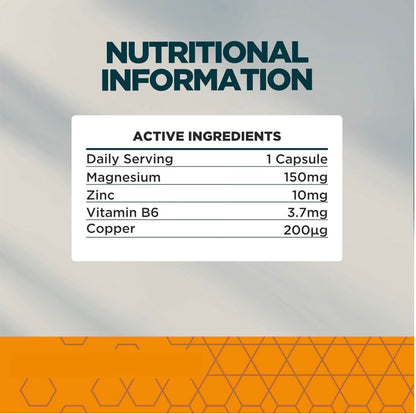 Myvitamins Zinc Magnesium Capsules with Vitamin B6 270